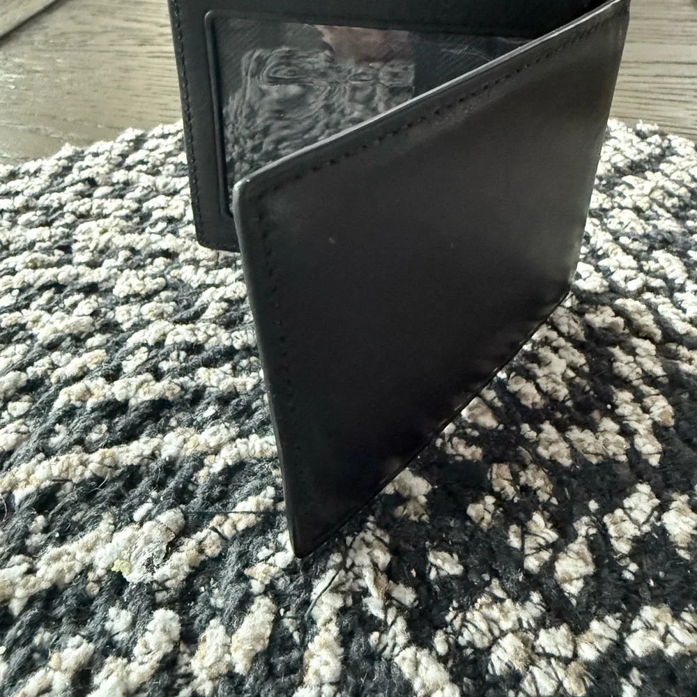 Coach Midnight Black Leather Card Holder